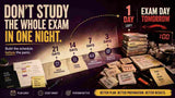 Exam study planner printable showing a structured schedule leading up to exam day instead of last-minute cramming