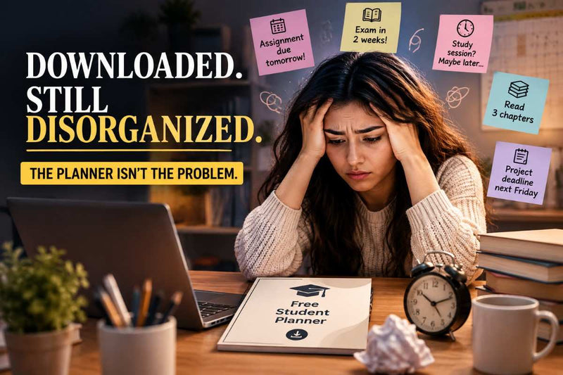 You Downloaded the Free Student Planner. Why Are You Still Disorganized? - RUDRAVO
