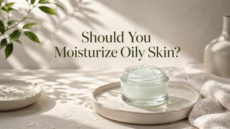 Lightweight unbranded moisturizer representing hydration for oily skin.