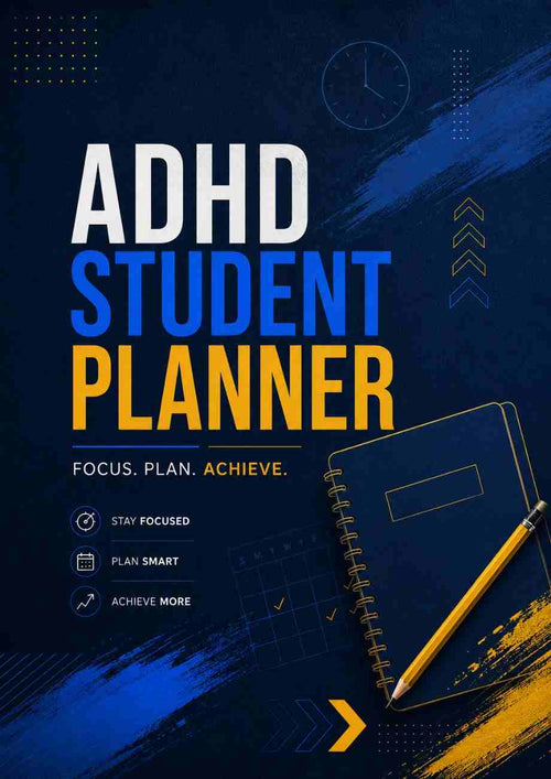 ADHD Student Planner for Girls | Confidence Edition Printable PDF (A4 & US Letter)