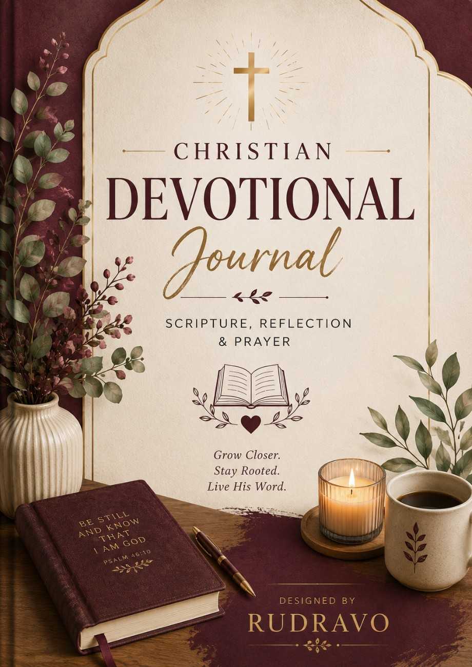 Christian Devotional Journal | Daily Scripture, Reflection & Prayer - RUDRAVO