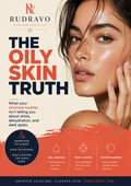 The Oily Skin Truth skincare premium design ebook cover by Rudravo