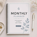 Minimal Monthly Planner Printable PDF | Undated Monthly Planning Sheet