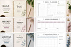 Minimal Daily Weekly Monthly Planner | 20 Premium Printable Pages PDF - RUDRAVO