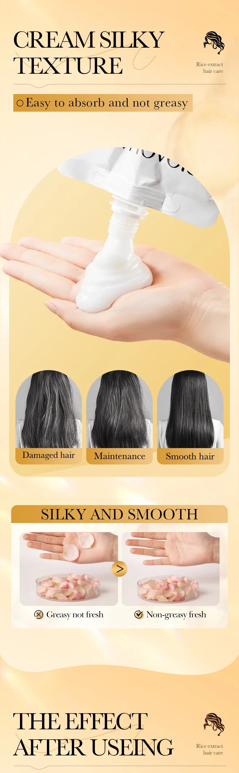 Keratin Hair Mask For Soft Smooth Shiny Hair