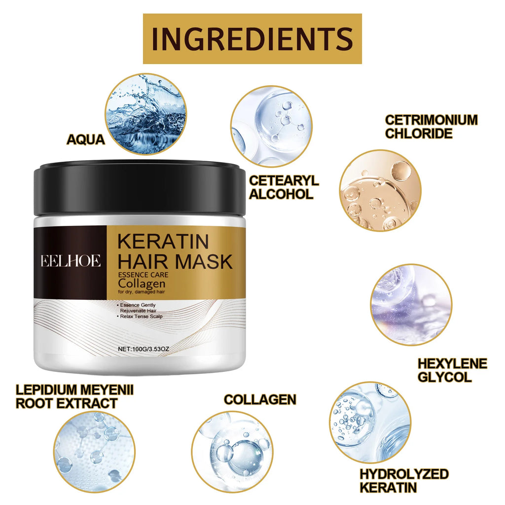 Hair Mask For Anti Hair Loss, Dry Damaged