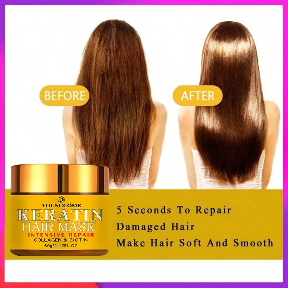 Keratin Hair Mask for Dry & Damaged Hair