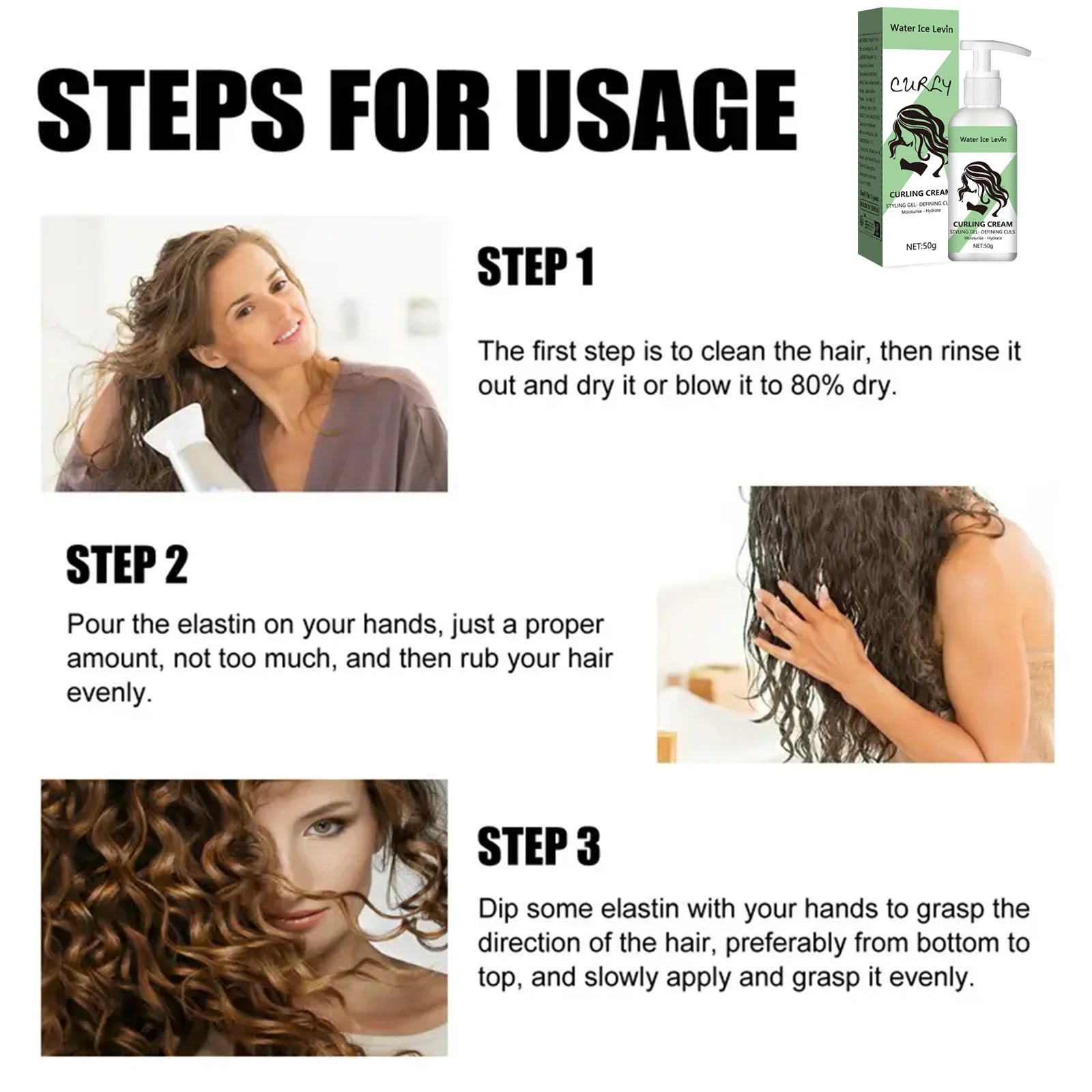 Curly Styling Gel Curling Cream