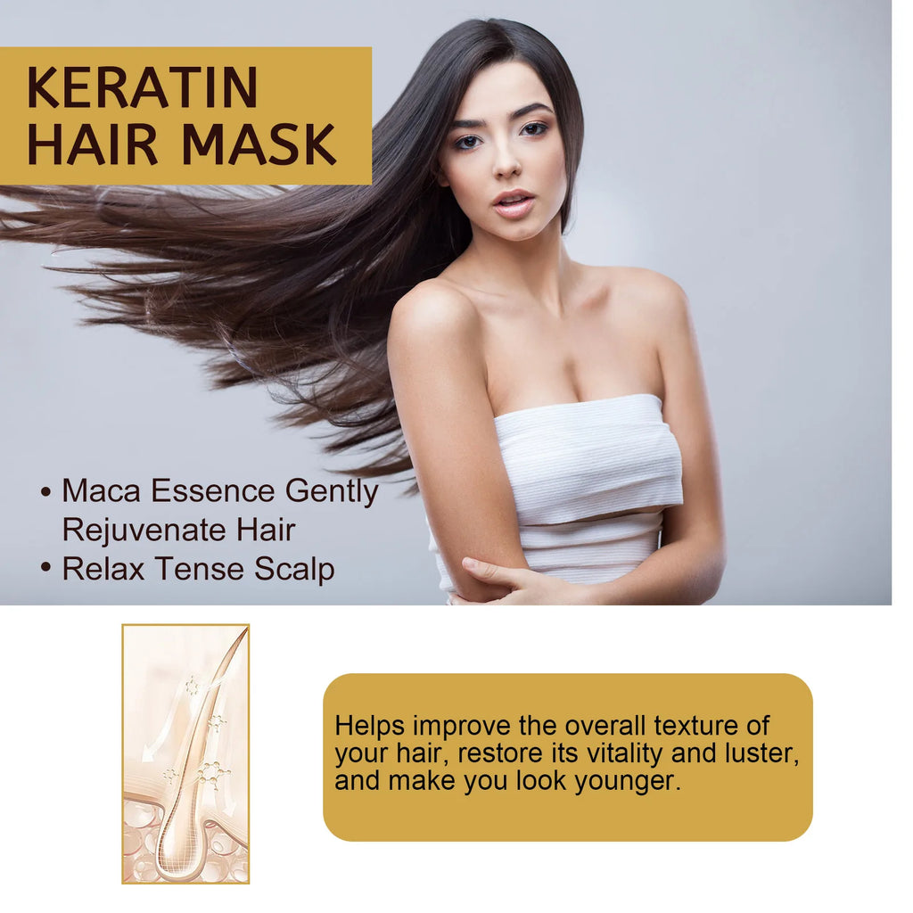 Hair Mask For Anti Hair Loss, Dry Damaged