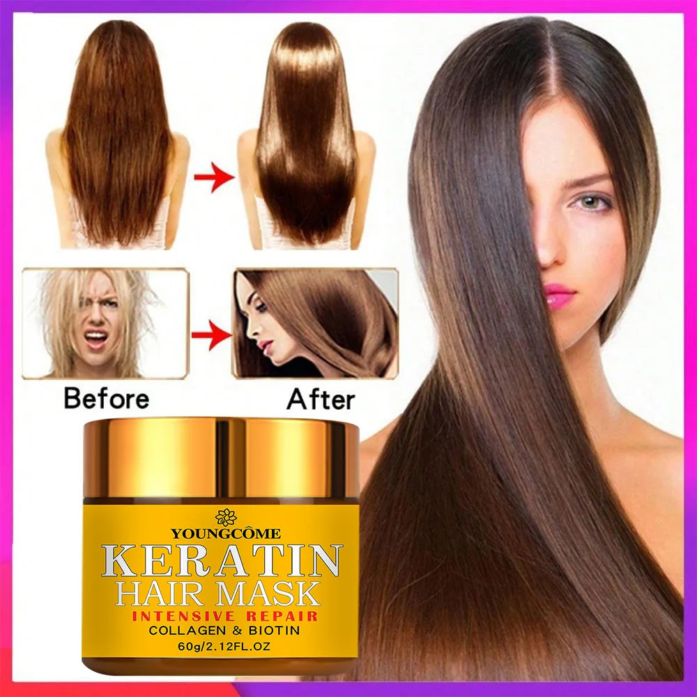 Keratin Hair Mask for Dry & Damaged Hair