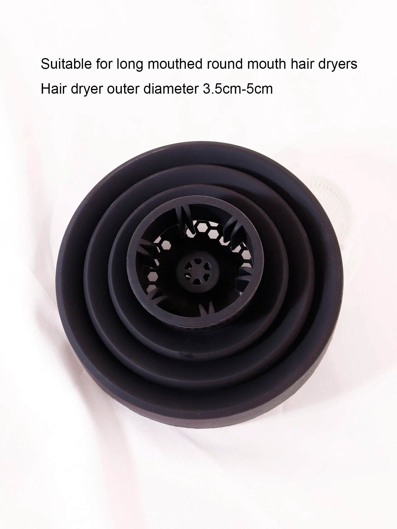 Silicone dryer cap for hair dryer