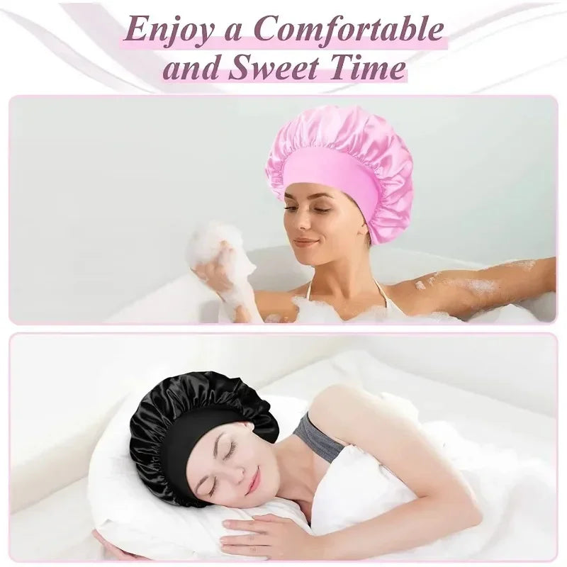 Unisex Silk Satin Lined Bonnet Cap