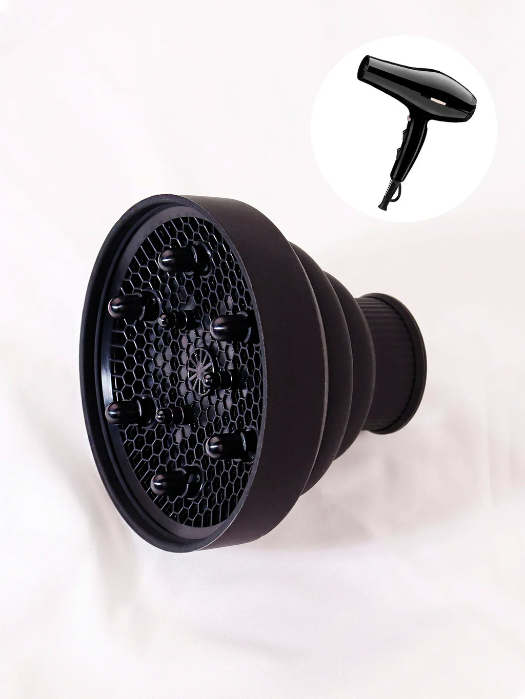 Silicone dryer cap for hair dryer