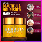 Keratin Hair Mask for Dry & Damaged Hair