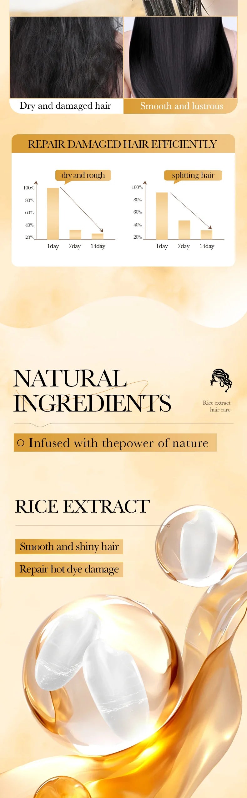 Keratin Hair Mask For Soft Smooth Shiny Hair