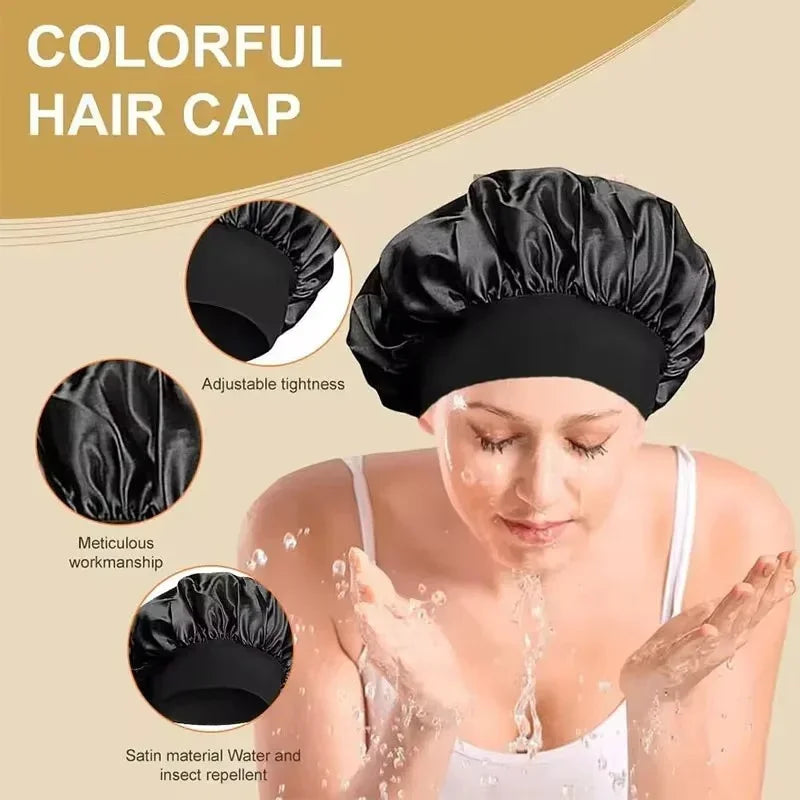 Unisex Silk Satin Lined Bonnet Cap