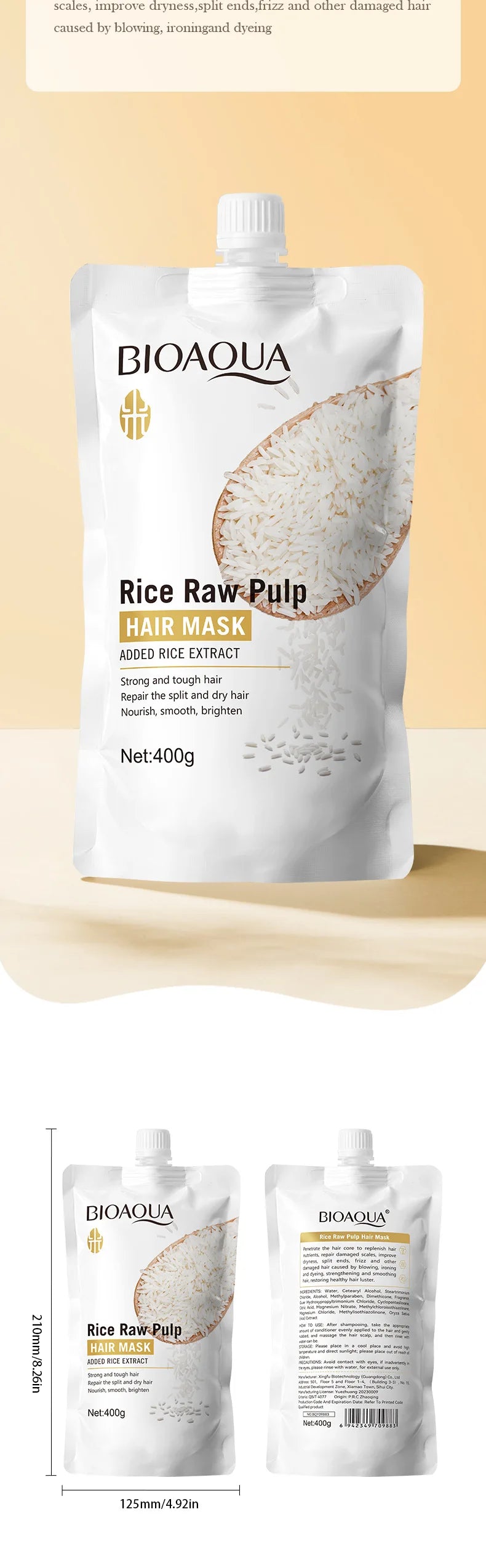 Keratin Hair Mask For Soft Smooth Shiny Hair