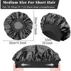 Unisex Silk Satin Lined Bonnet Cap