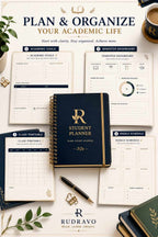Student Planner 20 Pages | Academic Goals, Study & Assignment Planner - RUDRAVO